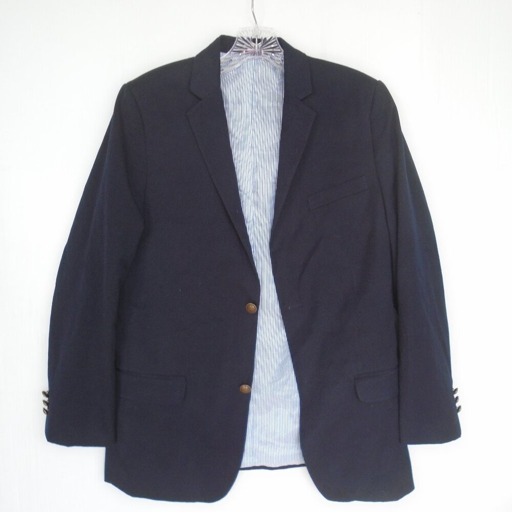 Tommy Hilfiger Boys Suit Jacket Size 18 Navy Blue